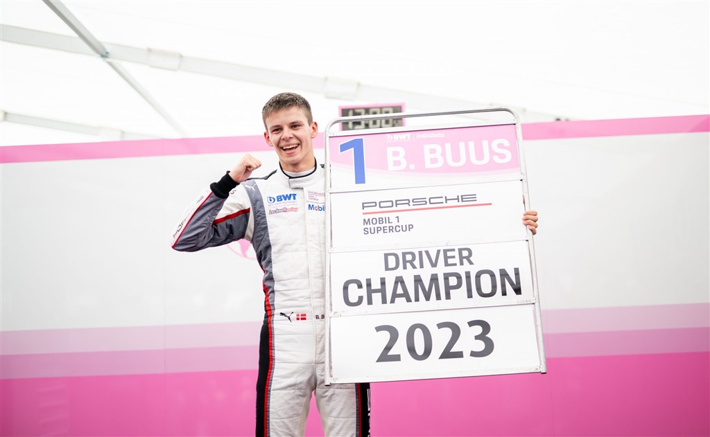 Bastian Buus er den nye mester i Porsche Supercup.
(Foto: Porsche AG)